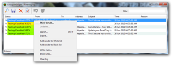 AntispamSniper for Windows Live Mail screenshot 2