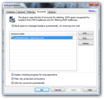 AntispamSniper for Windows Live Mail screenshot 5