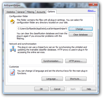 AntispamSniper for Windows Live Mail screenshot 6