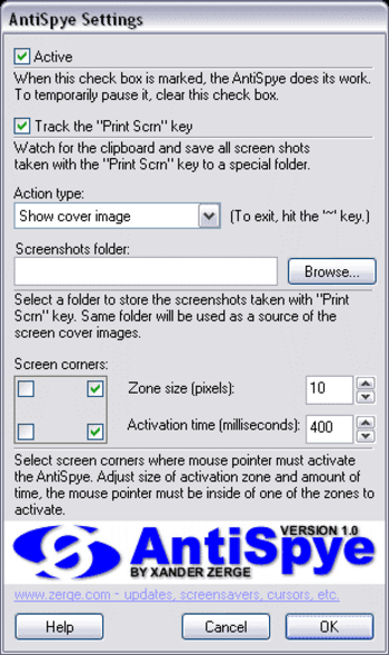 AntiSpye screenshot 2