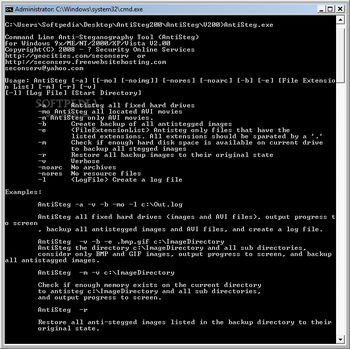 AntiSteg screenshot