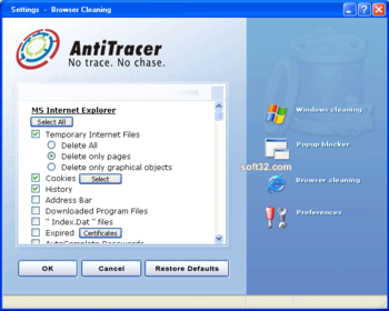 AntiTracer screenshot 2