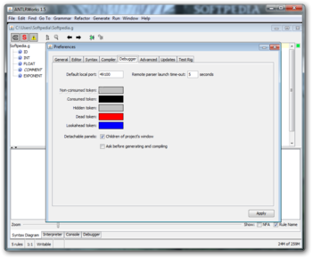 ANTLRWorks screenshot 10
