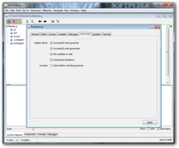 ANTLRWorks screenshot 11