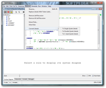 ANTLRWorks screenshot 5