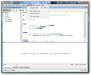 ANTLRWorks screenshot 6