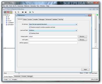 ANTLRWorks screenshot 8