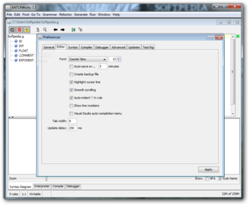 ANTLRWorks screenshot 9