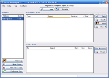 Antrasoft Secure Messenger screenshot
