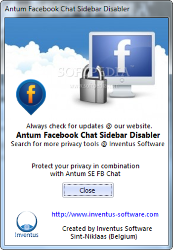 Antum Facebook Chat Sidebar Disabler screenshot