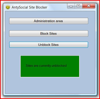 AntySocial Site Blocker screenshot