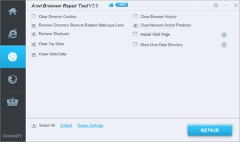 Anvi Browser Repair Tool screenshot 3