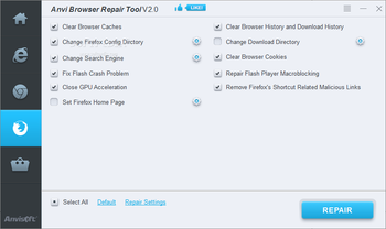 Anvi Browser Repair Tool screenshot 4