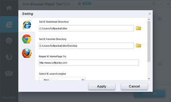 Anvi Browser Repair Tool screenshot 5