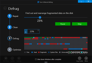 Anvi Ultimate Defrag Pro screenshot 4