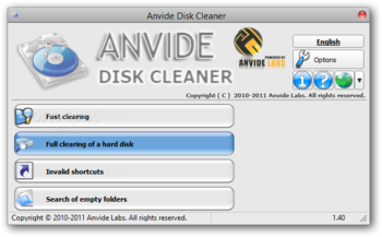 Anvide Disk Cleaner screenshot
