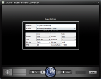Anvsoft Flash to iPod Converter screenshot 2