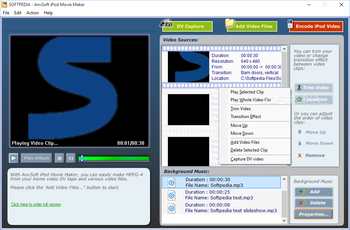AnvSoft iPod Movie Maker screenshot
