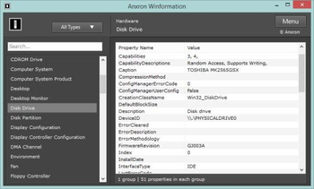 Anxron Winformation screenshot