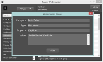 Anxron Winformation screenshot 2