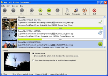 Any 3GP Video Converter screenshot