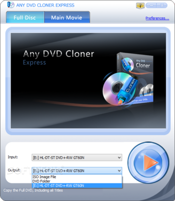 Any DVD Cloner Express screenshot