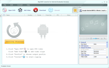 Any DVD Converter for Android screenshot