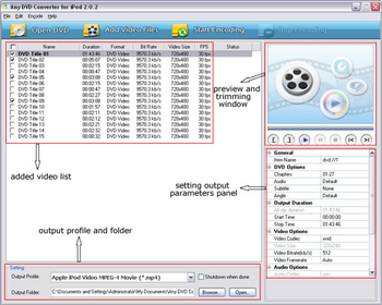 Any DVD Converter for iPod screenshot 2