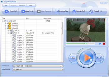Any DVD Shrink screenshot