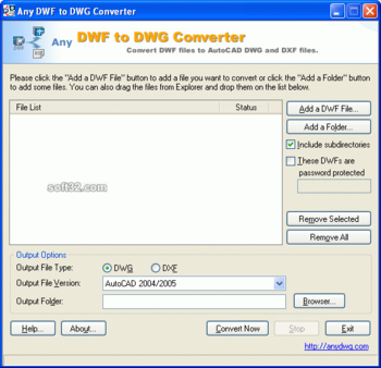 Any DWF to DWG Converter screenshot 3