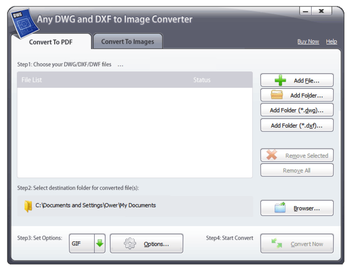 Any DWG and DXF to Image Converter 2009 screenshot