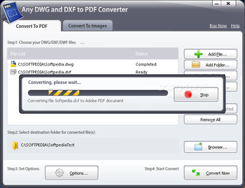 Any DWG and DXF to PDF Converter screenshot 3