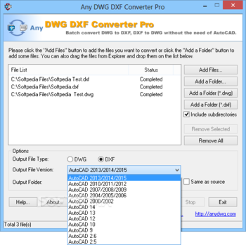 Any DWG DXF Converter Pro screenshot 2