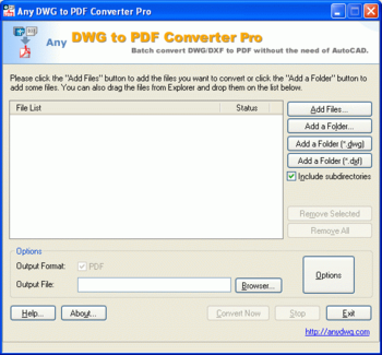 Any DWG to PDF Converter Pro screenshot 2