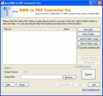 Any DWG to PDF Converter Pro screenshot 3