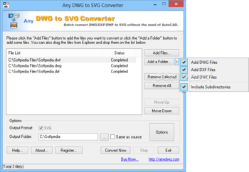 Any DWG to SVG Converter screenshot