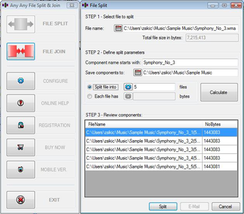 Any File Split & Join screenshot