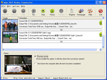 Any FLV Video Converter screenshot