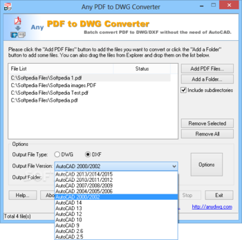Any PDF to DWG Converter screenshot 2