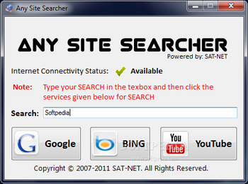 Any Site Searcher screenshot