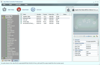Any Video Converter Pro. screenshot