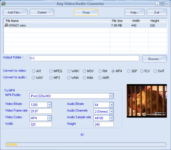 Any Video/Audio Converter screenshot 2