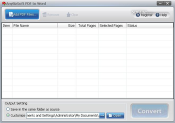 AnyBizSoft Free PDF to Word Converter screenshot 2