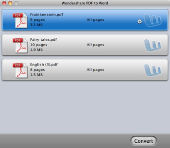 AnyBizSoft PDF to Word for Mac screenshot