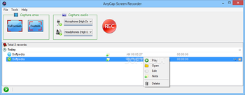 AnyCap Screen Recorder screenshot