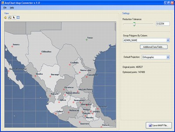 AnyChart Flash Map Converter screenshot