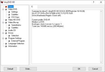AnyDVD HD screenshot