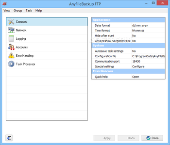 AnyFileBackup FTP screenshot 16