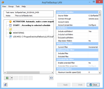 AnyFileBackup LAN screenshot 10