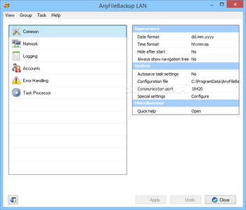 AnyFileBackup LAN screenshot 14